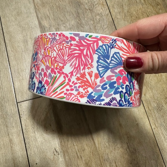 Lilly Pulitzer dog bowl